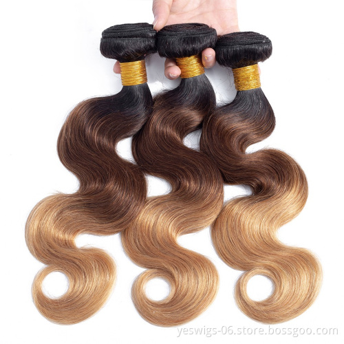 1b/4/27 Body Wave 3 Bundles with Closure Brazilian Hair Bundles 100% Virgin Human Hair Extensions Virgin Cuticle Aligned Hair